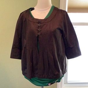 Cropped dress jacket , looks amazing with jeans